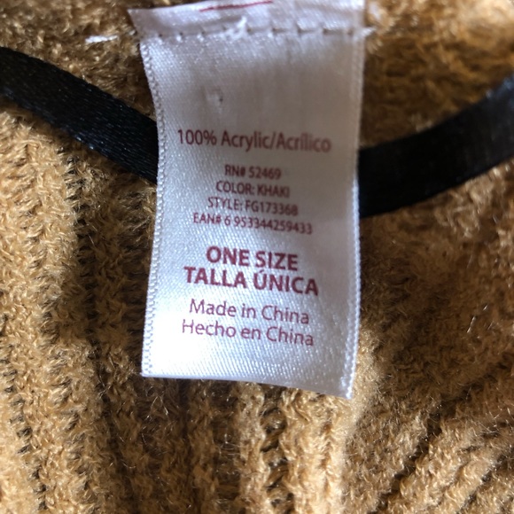 Camel Wrap Sweater OSFM - Picture 4 of 4